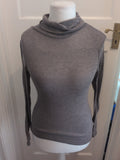 Primark 10 Grey Lightweight Jumper High Neck
