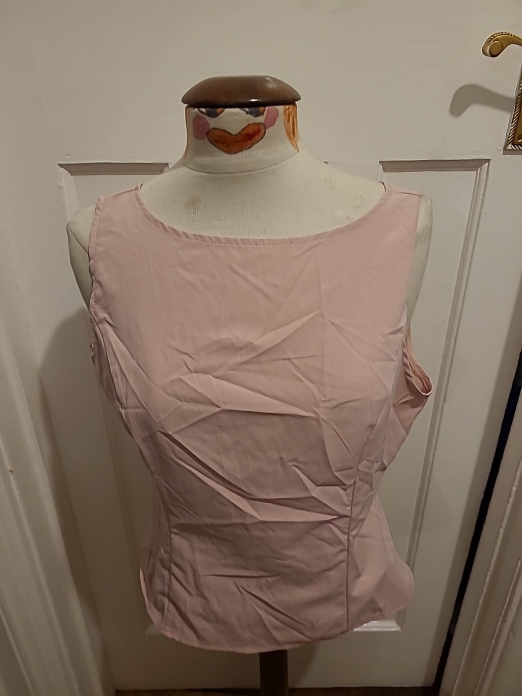 Ladies Shein Size Large Pink Open Back Top