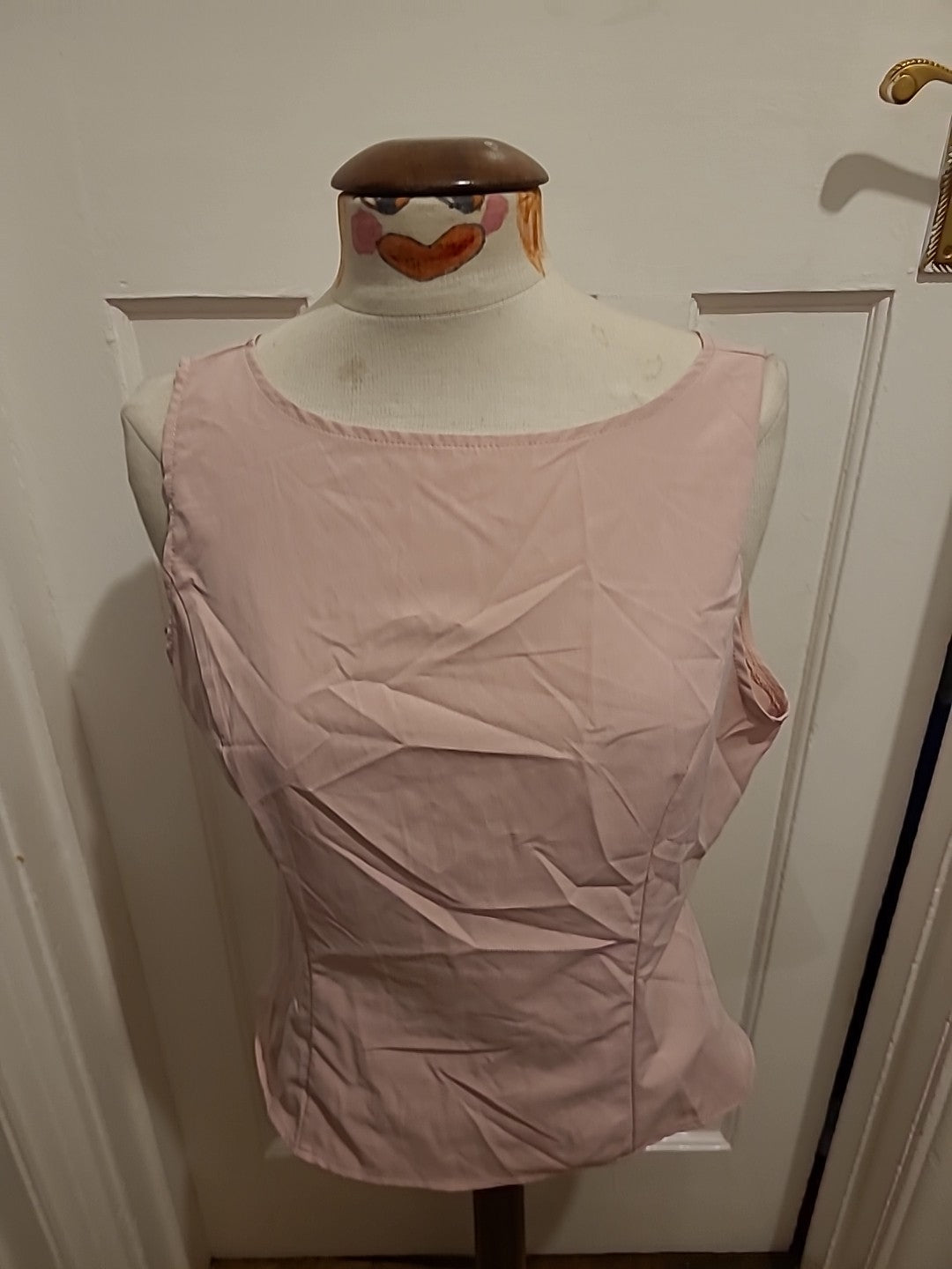 Ladies Shein Size Large Pink Open Back Top