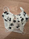 Romwe Small Black And White Bra