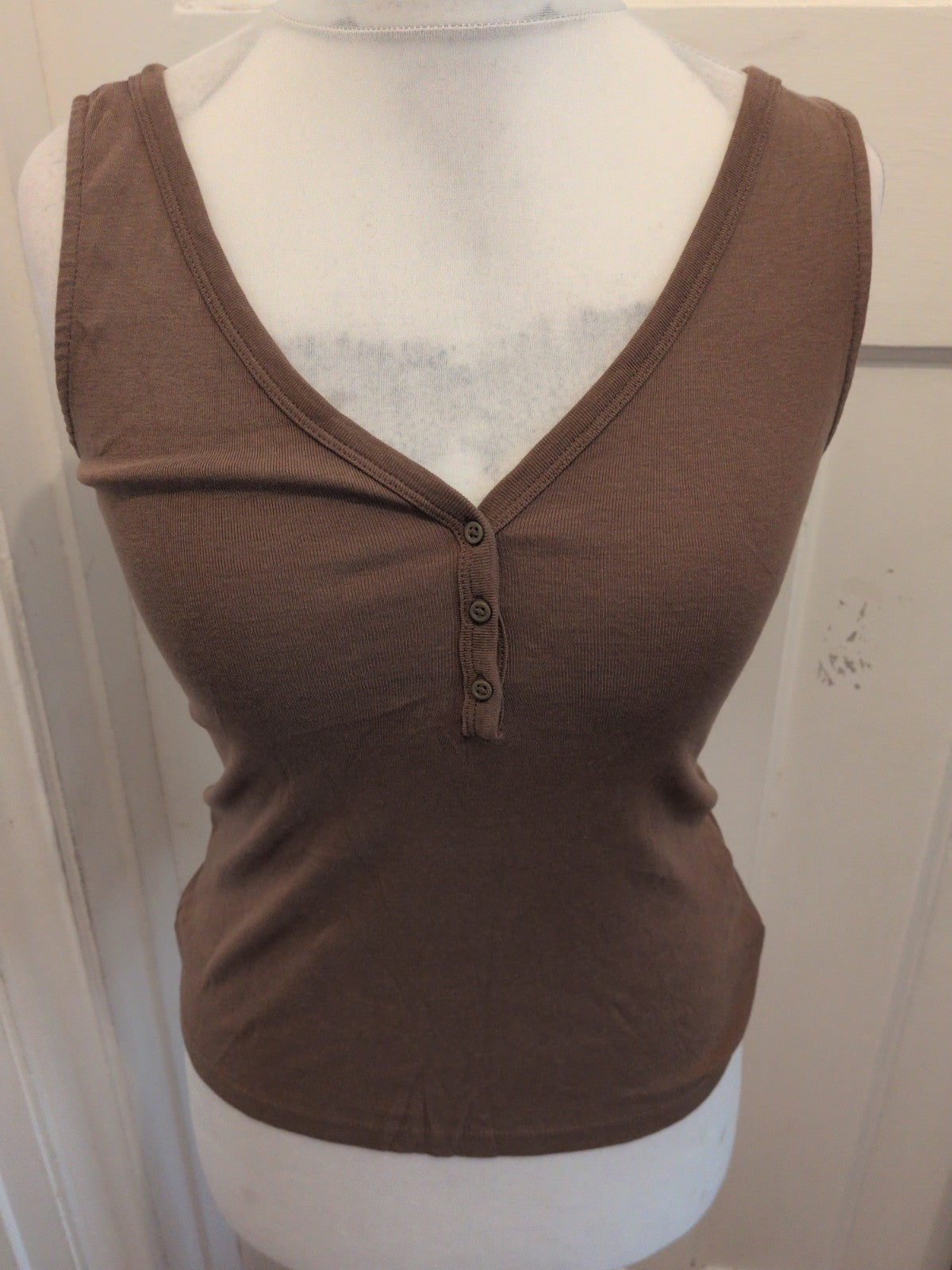 Tu Woman 10 Brown Sleeveless Cami