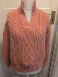 Tu 16 Peach Knit High Neck Jumper