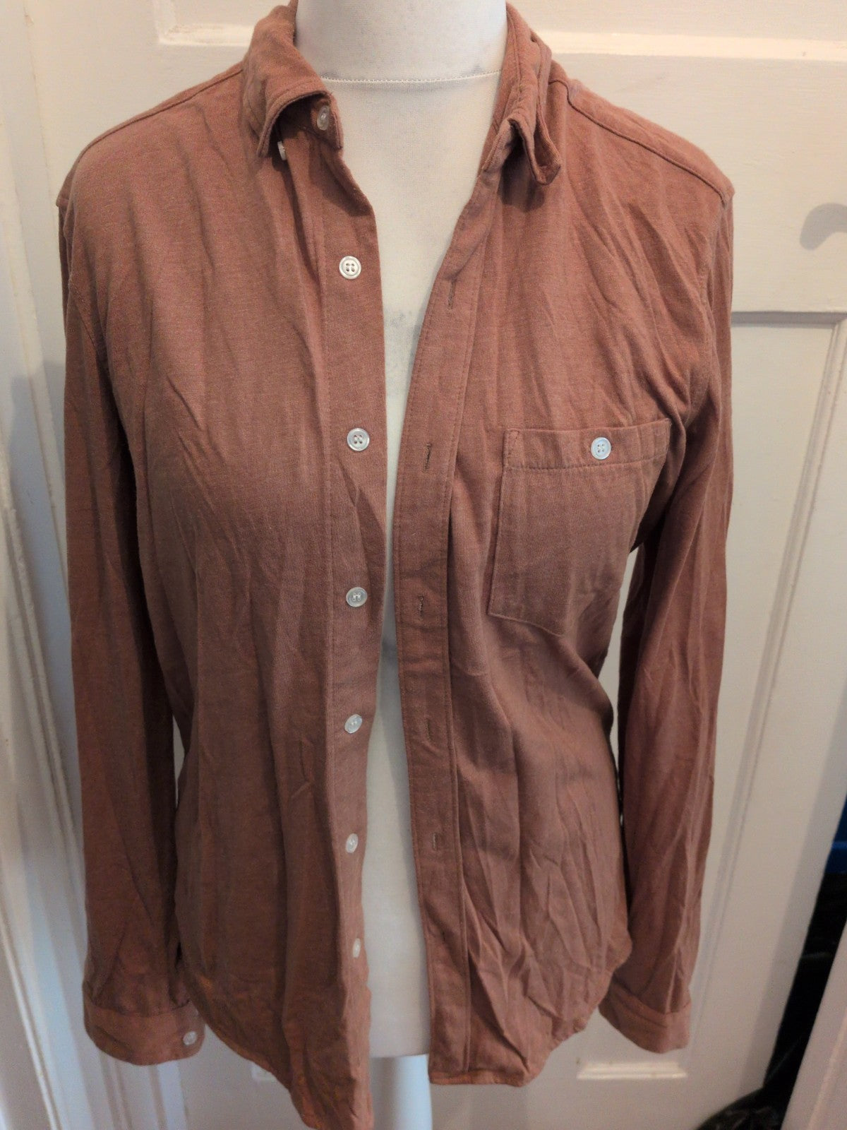 ASOS Medium Brown Long Sleeve Shirt