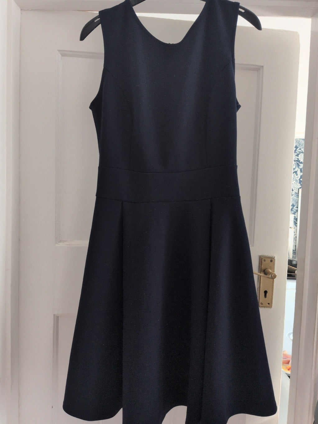 Vanessa Alexandra Medium Navy Sleeveless Dress