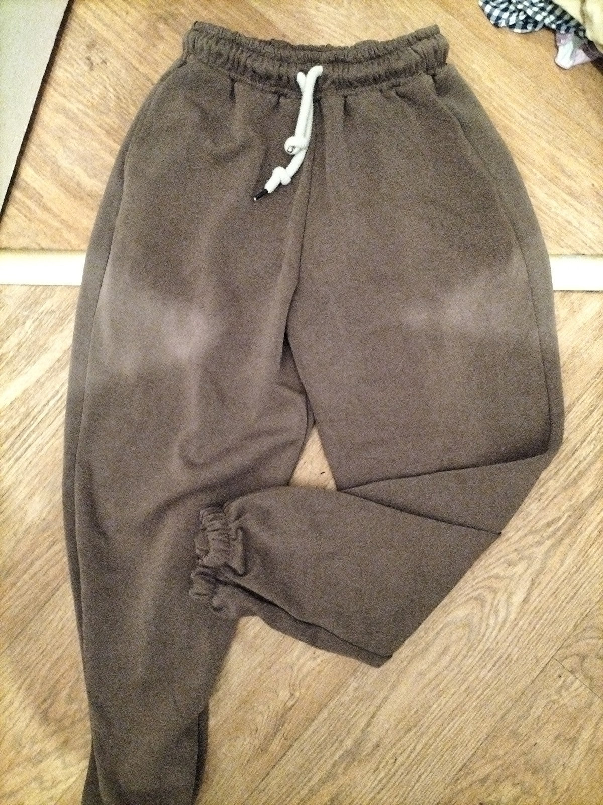 Arzana Small Dark Khaki Elasticated Joggers
