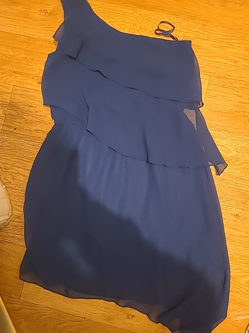 Ladies Rage Size 10 Dark Blue Cold Shoulder Lined Dress