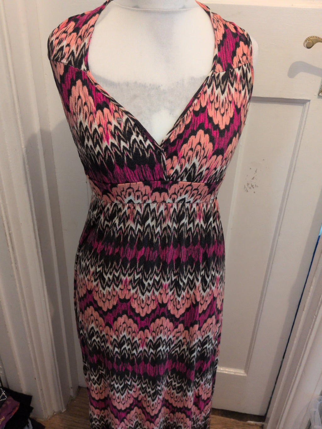 12 Multicoloured Long Length Sleeveless Summer Dress