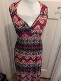12 Multicoloured Long Length Sleeveless Summer Dress