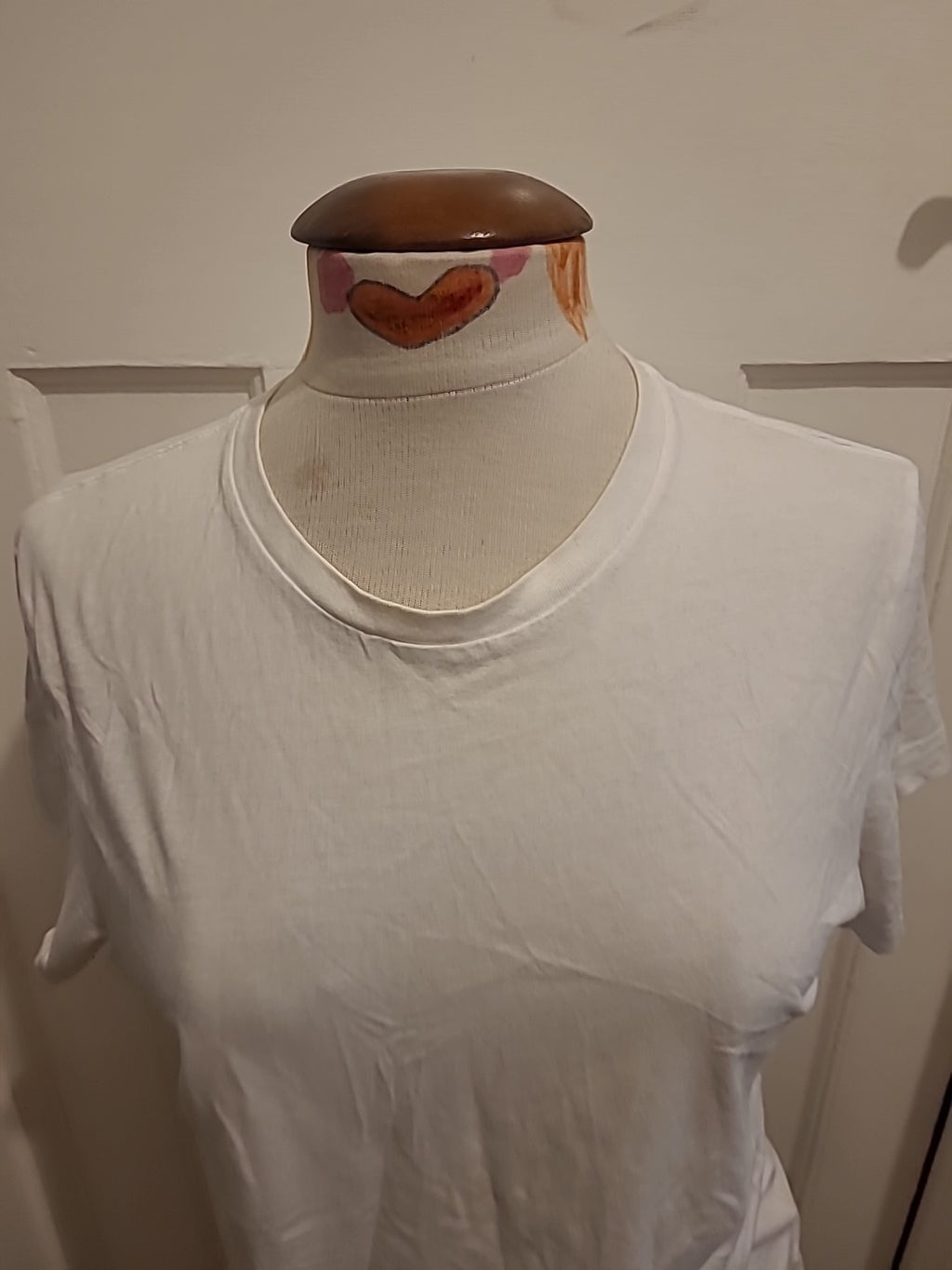 Mens H&M Size Small White Short Sleeved Round Neck Tshirt