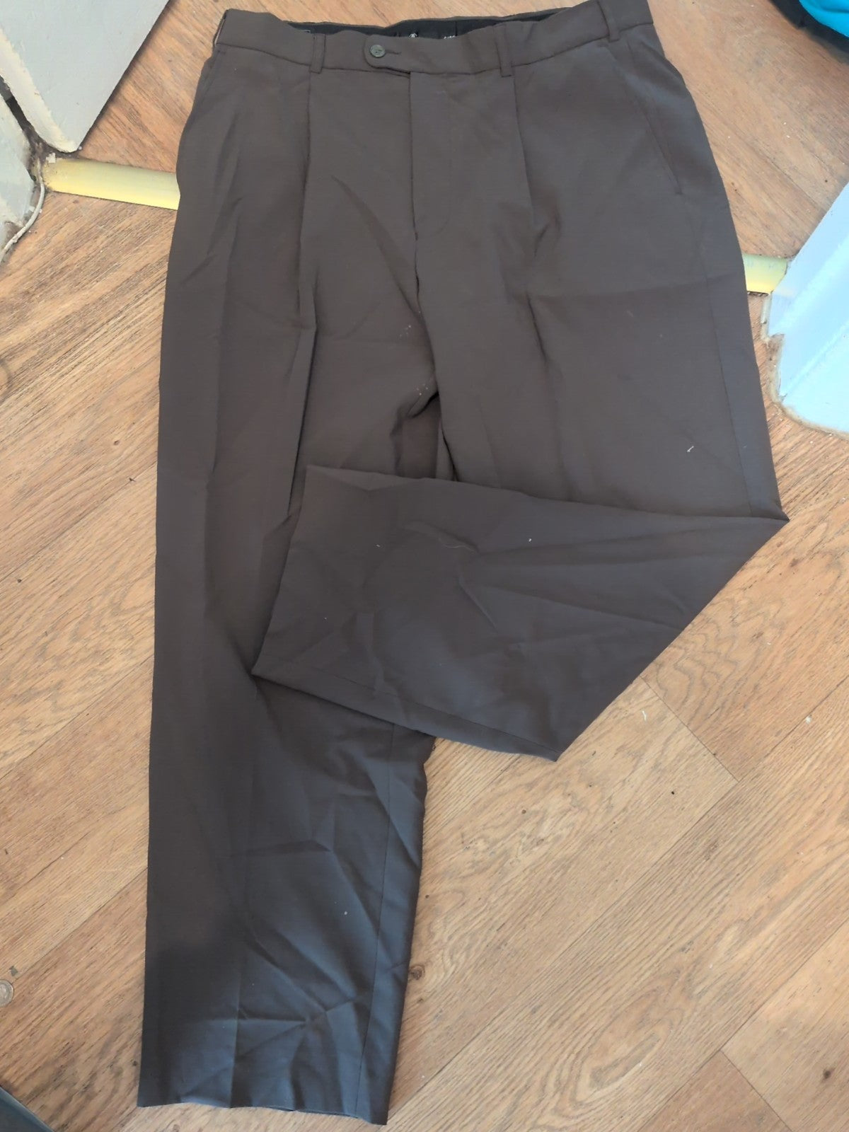Ciro Citterio 36s Khaki Brown Smart Trousers