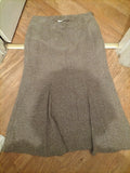 Ladies Amaranto Size 16 Beige Fleck Lined Long Length Skirt