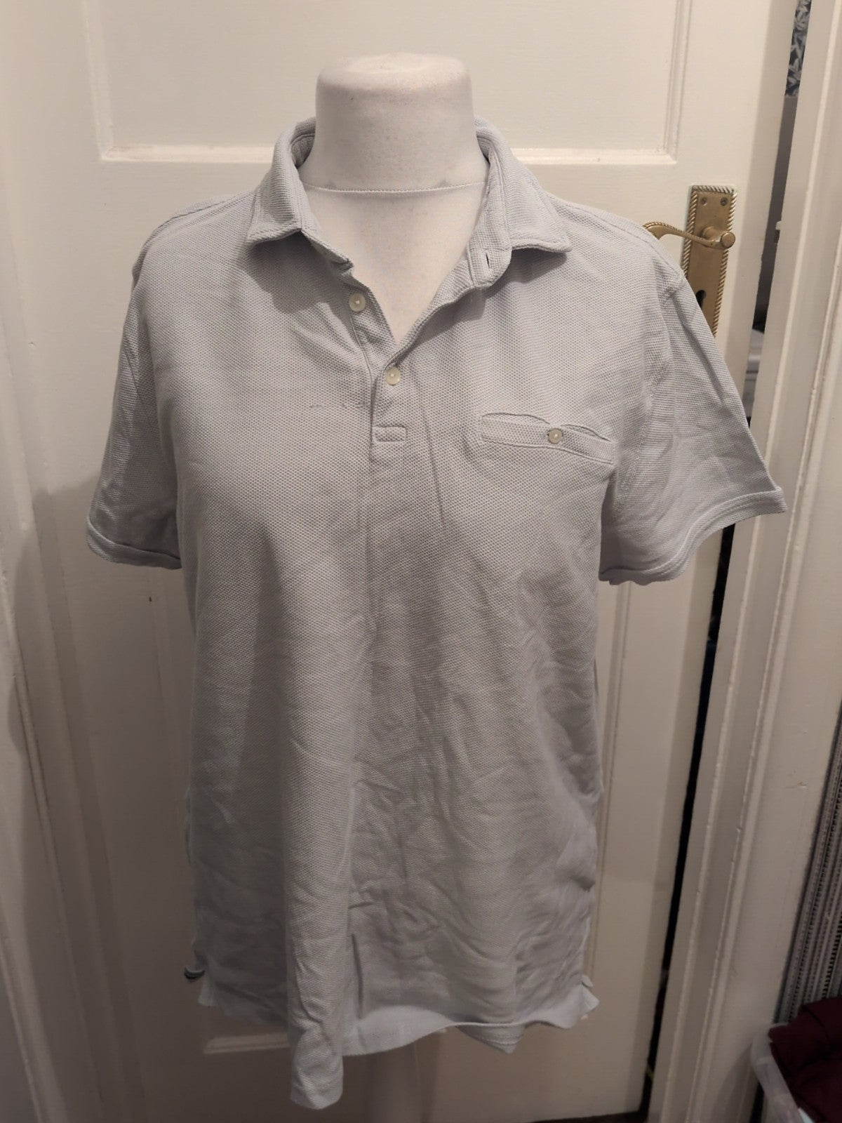 Hammond And Co XL Pale Grey Short Sleeve Polo