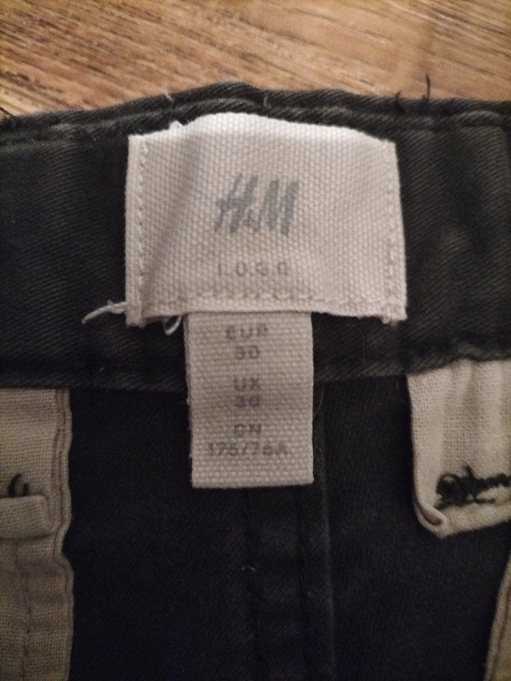 Mens H&M Size 30" Dark Khaki Skinny Jeans