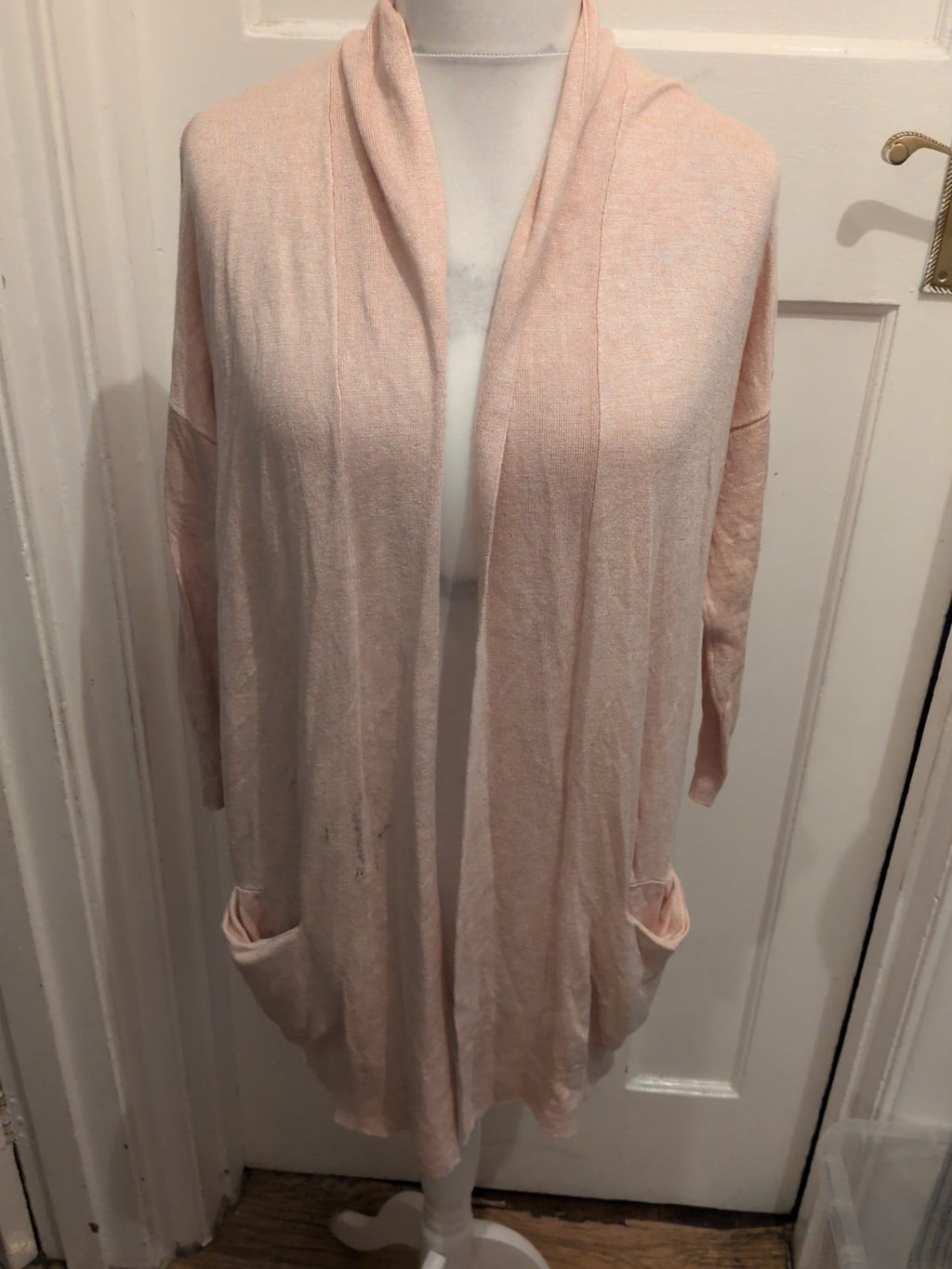 Primark 8 Pale Pink Open Cardigan