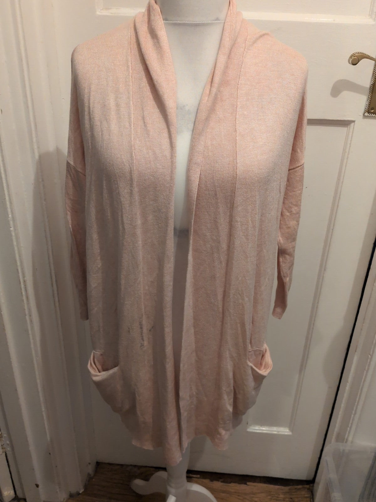 Primark 8 Pale Pink Open Cardigan