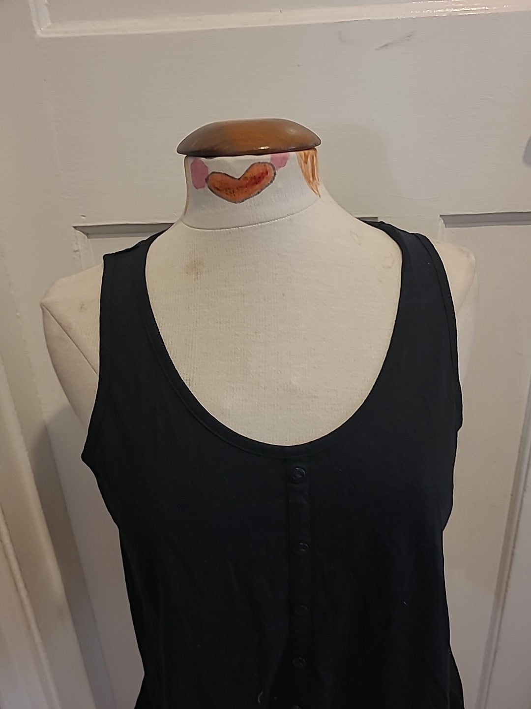 Ladies Store Twenty One Size 12 Black Sleeveless Blouse