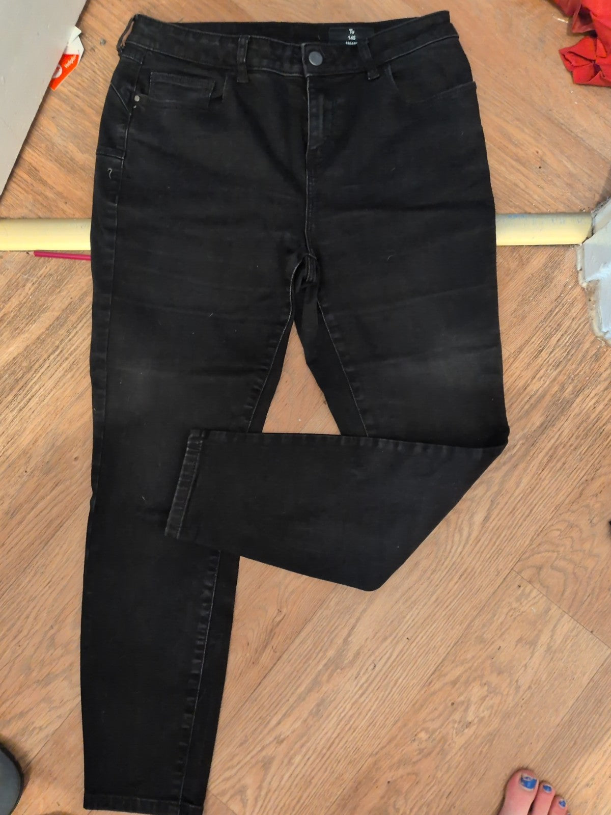 14short Skinny Black Jeans Tu