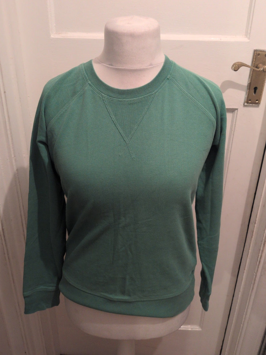 Ladies Crew Clothing Size 10 Green Pullover Jumper