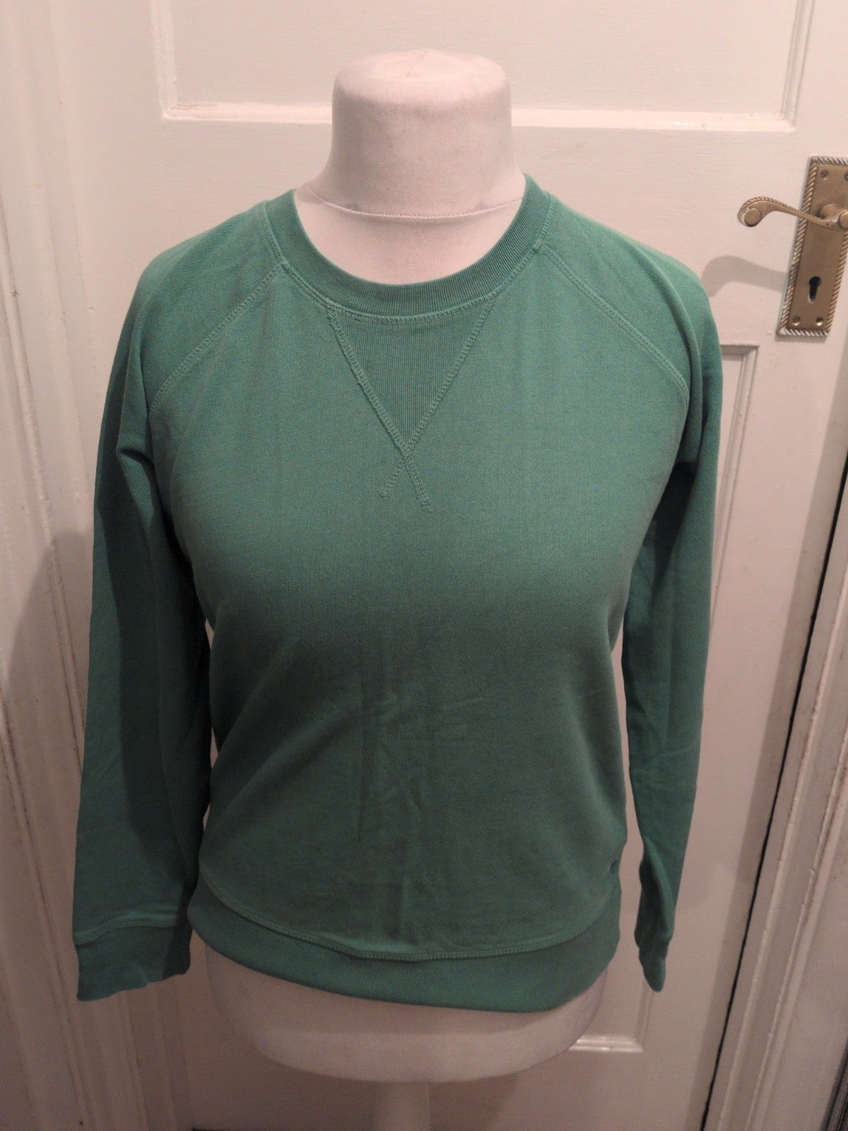 Ladies Crew Clothing Size 10 Green Pullover Jumper