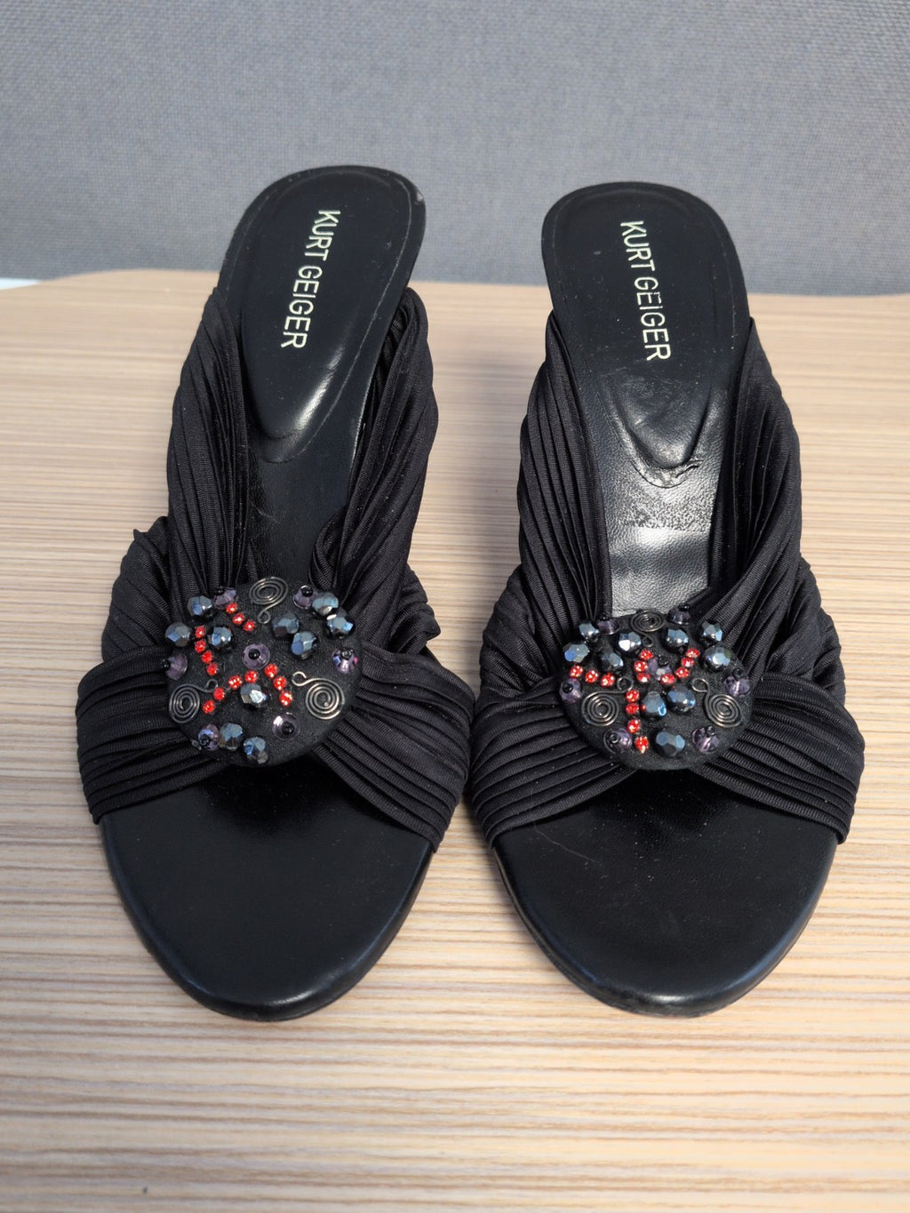 Kurt Keiger EU 36 Black With Diamonte Heels
