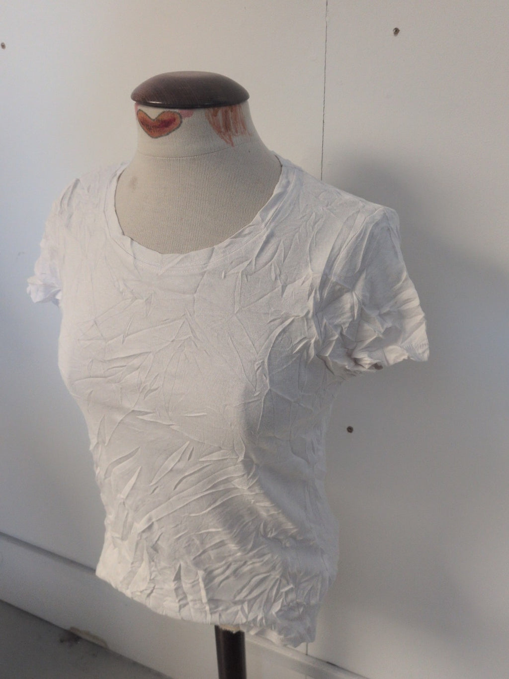 Ladies Tu Size 14 White Plain Short Sleeve T-shirt