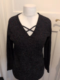 Papaya Medium Black With Sparkle Jumper