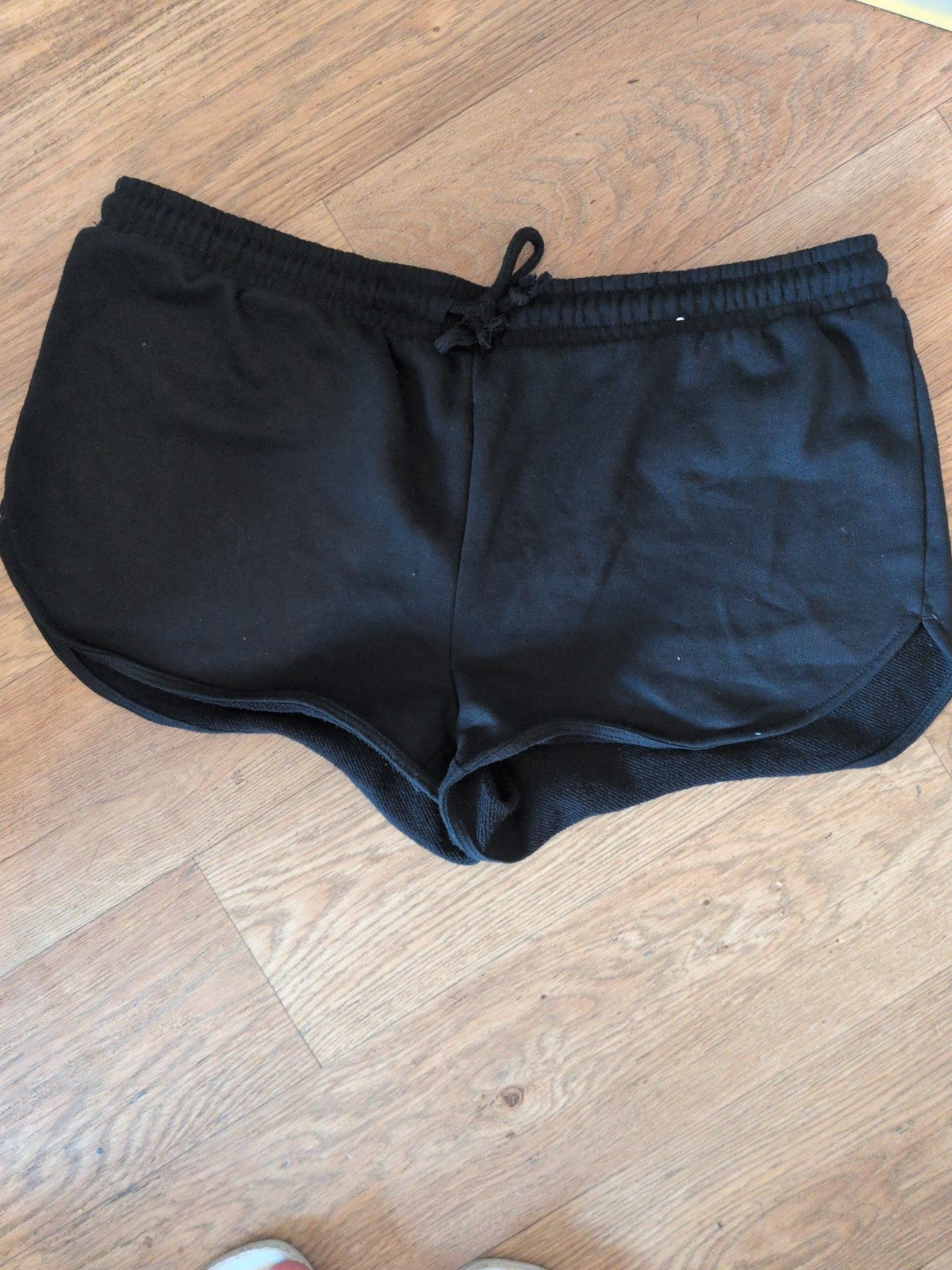 Primark Large Black Elasticated Sweat Hot Pants