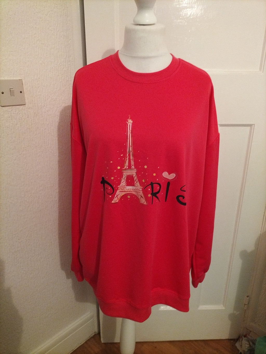 Ladies Size 4XL Hot Pink "Paris" Blouse