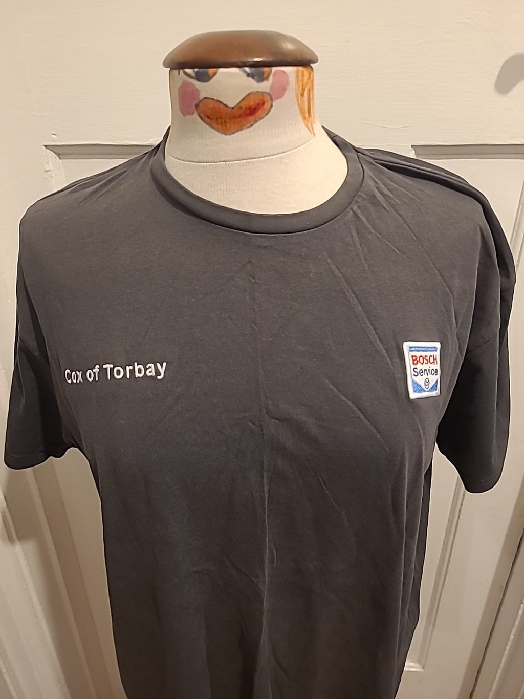 Mens Uneek Size Large Cox Of Torbay Grey Tshirt
