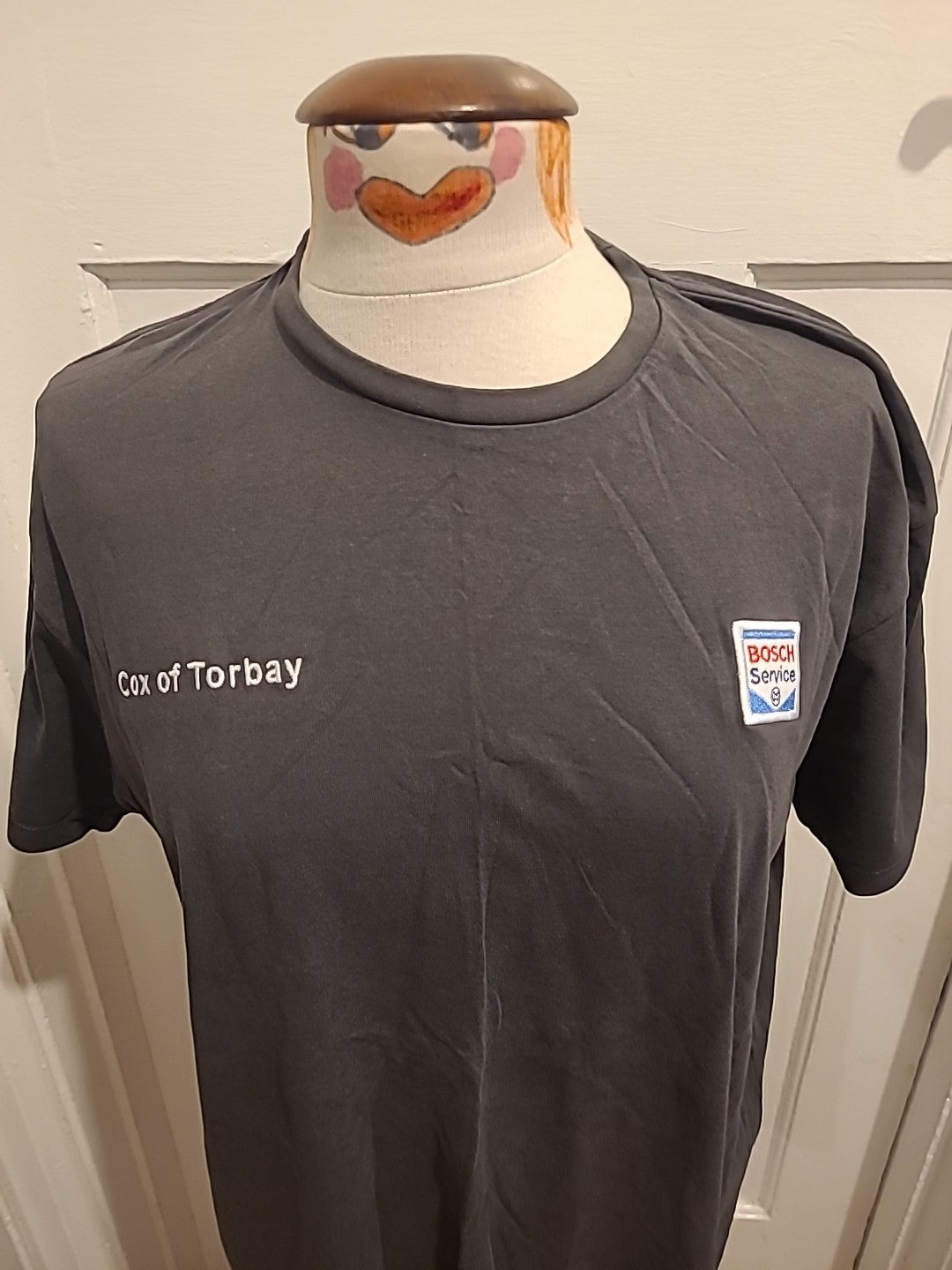 Mens Uneek Size Large Cox Of Torbay Grey Tshirt