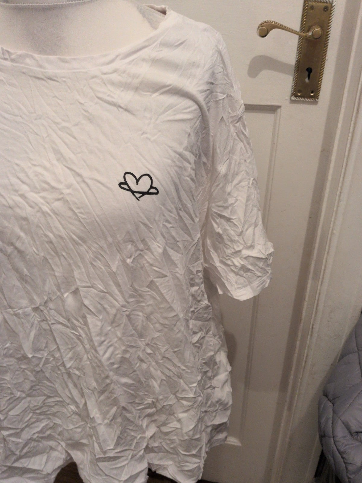 ASOS 28 White T-shirt Short Sleeve Print