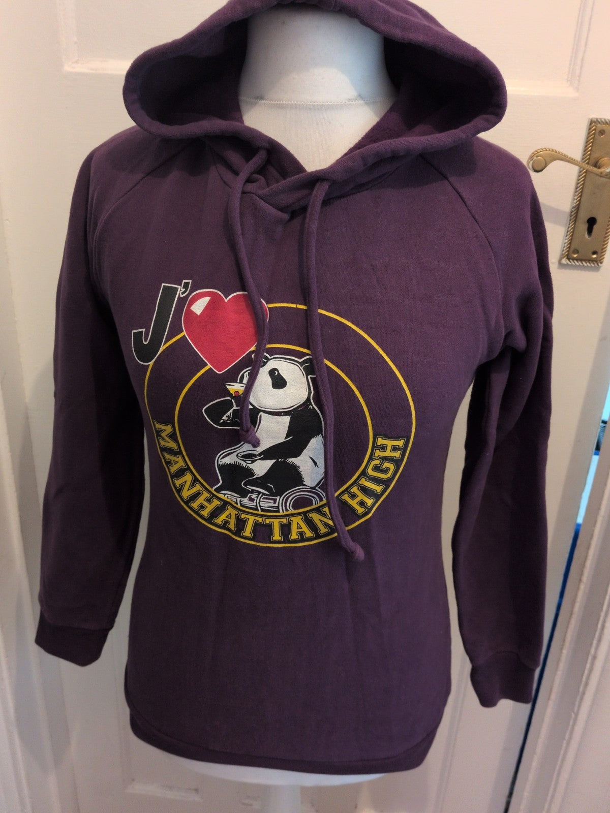 Oh Hoody Size 2 Panda Purple Pullover Hoodie
