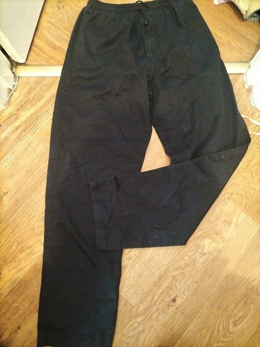 Russums Medium Regular Black Jogger Elasticated