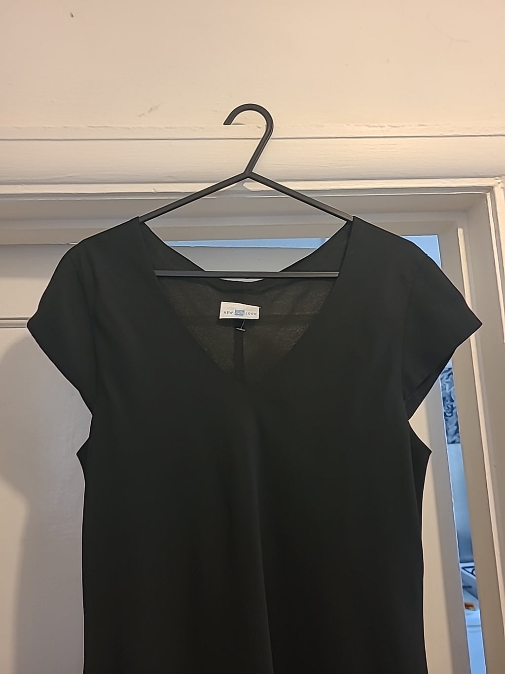 Ladies New Look Size Medium Black Sleeveless Dress