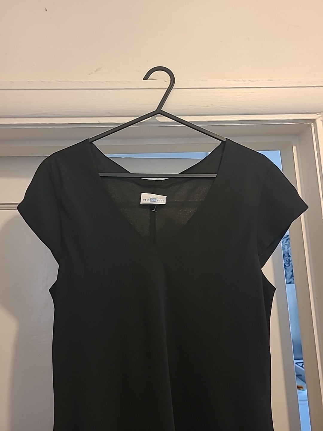 Ladies New Look Size Medium Black Sleeveless Dress