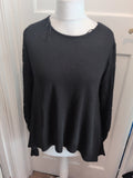 Blue Vanilla Medium Patterned Sleeve Blouse Longline