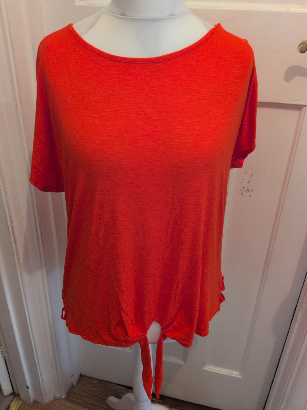 George 18 Red/Orange Short Sleeve Blouse T-shirt
