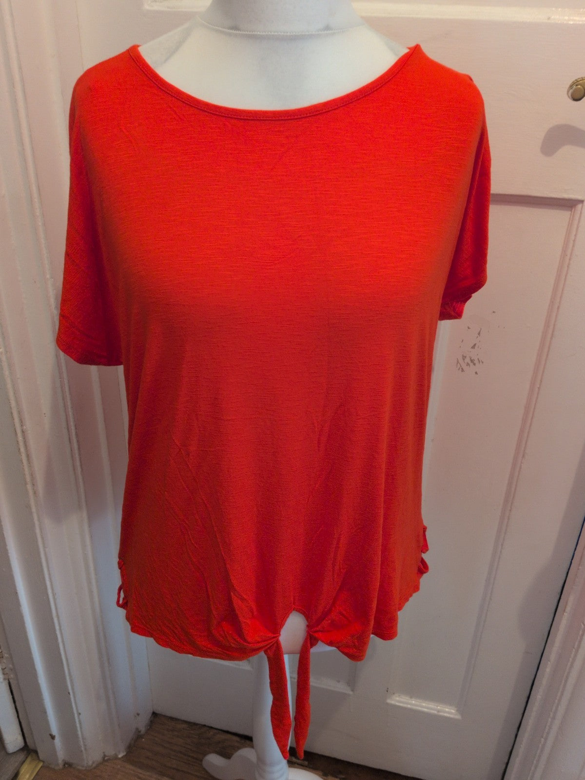George 18 Red/Orange Short Sleeve Blouse T-shirt