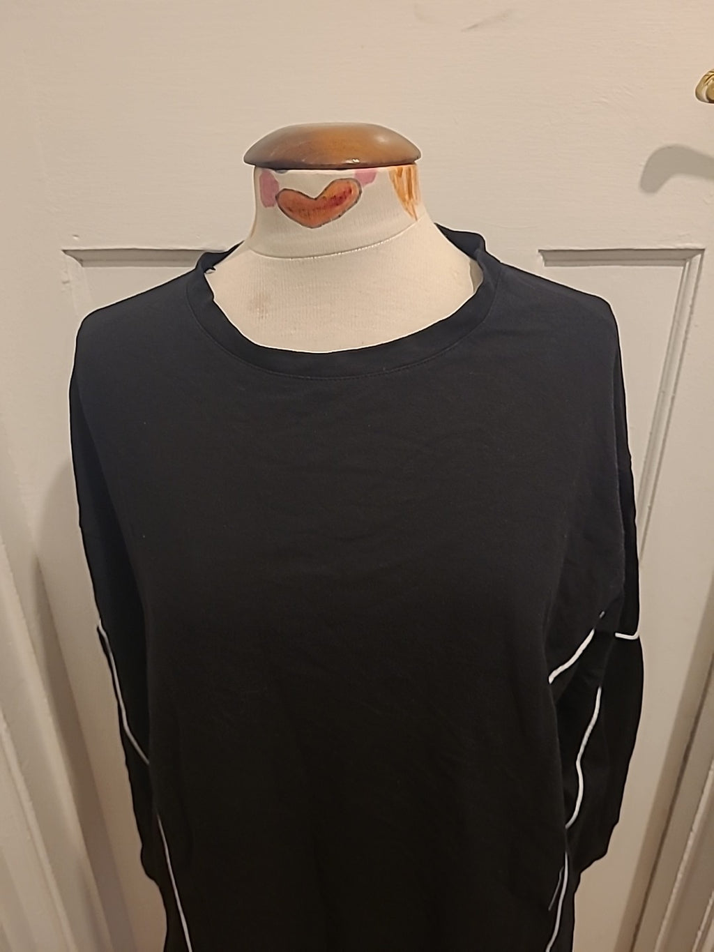 Mens Diverse Size Large Black Long Sleeve Top