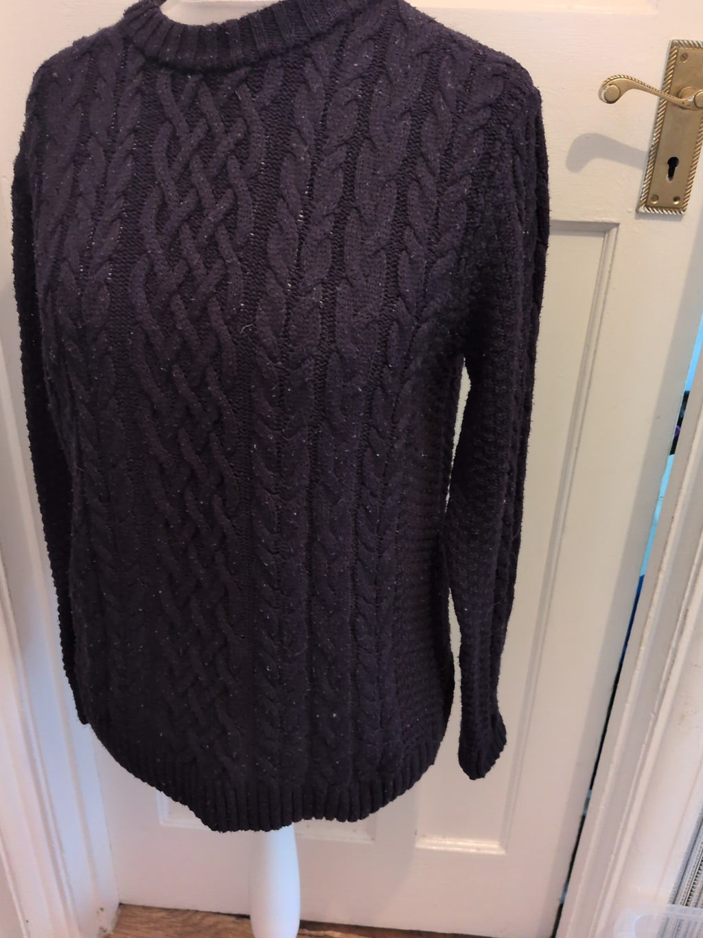 River Island Small Navy Knit Long Sleeve Jumper Pullover