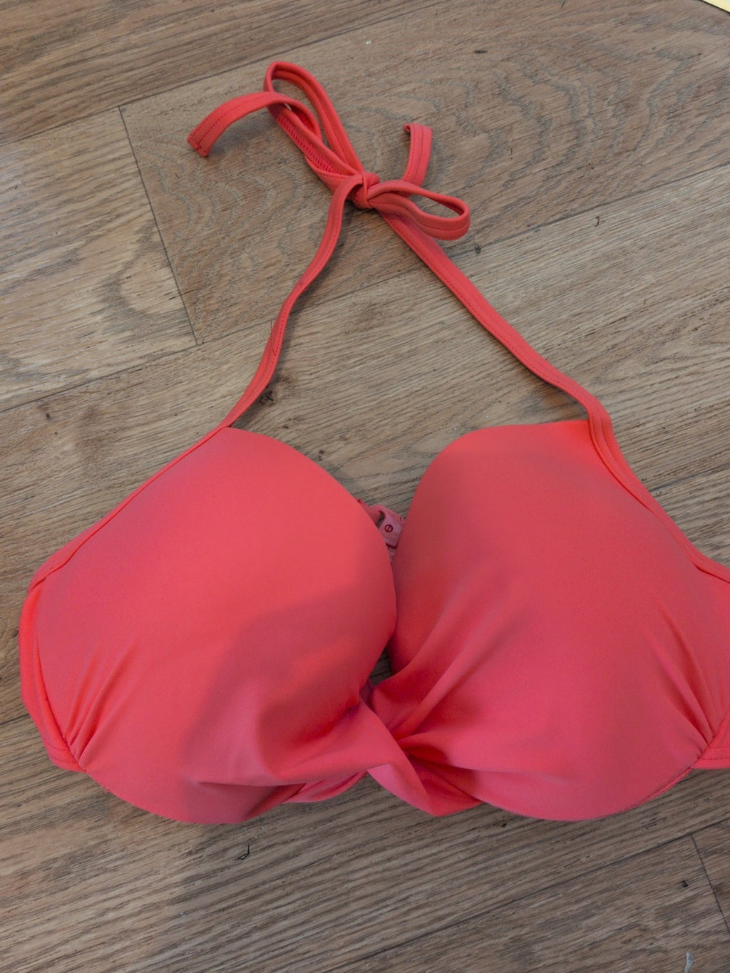 Matalan Holiday Shop 36D Peach Padded Bikini Bra Brand New
