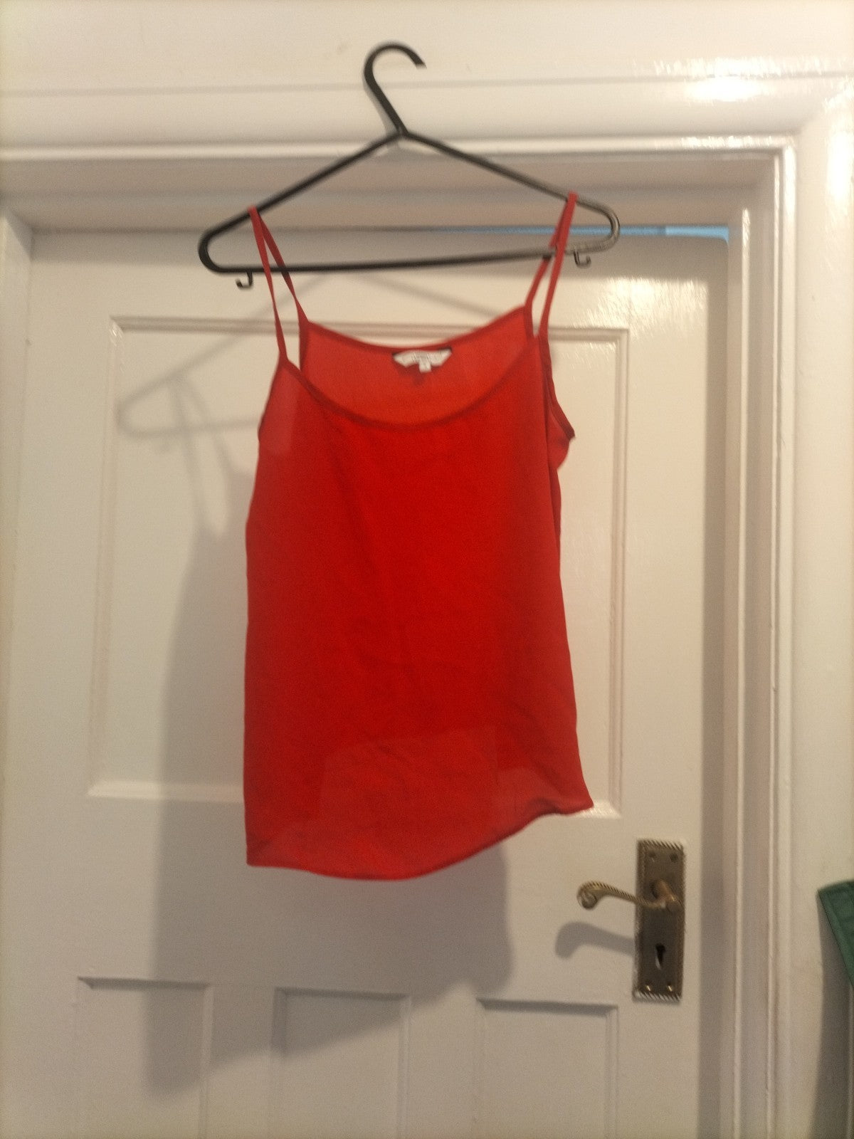 Ladies New Look Size 8 Red Sleeveless Cami Top