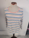 M&S Collection 20 Pink Stripe Long Sleeve T-shirt