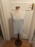 Ladies Peacocks Size 22 Pale Blue Sleeveless Vest Tank Top