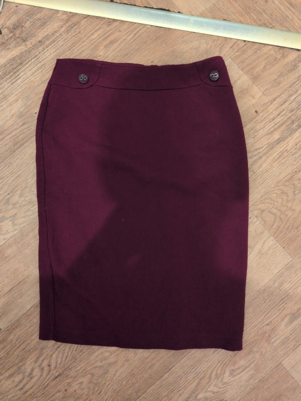 Marks And Spencer 10 Magenta Lined Knee Length Skirt