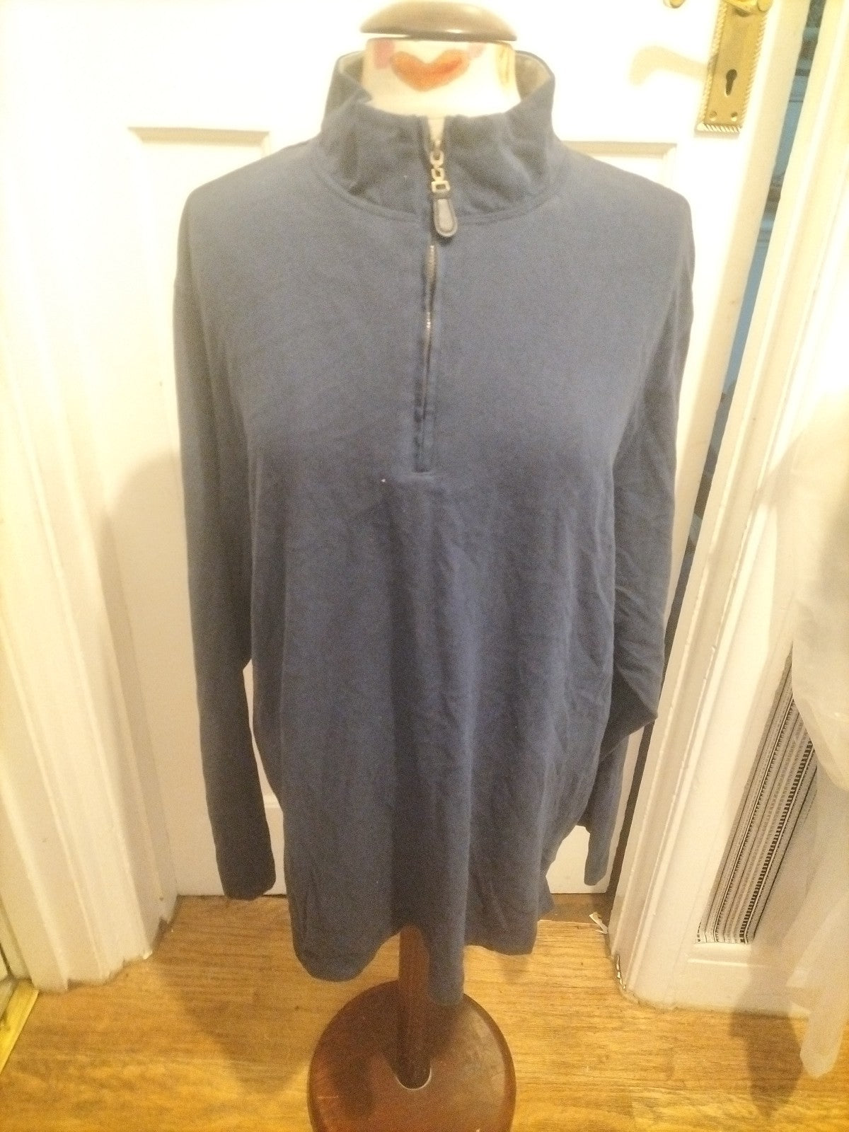 Mens Blue Harbour Size XL Navy Long Sleeved Pullover Jumper