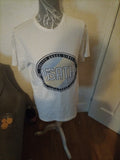 Men's US Athletic Size Small White Short Sleeve Top
