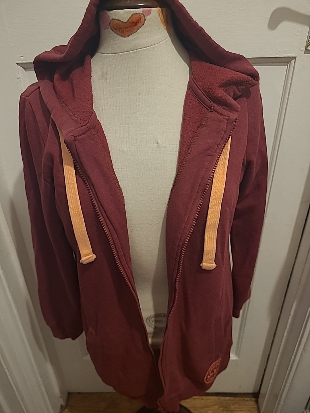 Ladies John Banner Size Small Purple Long Sleeved Zip Through