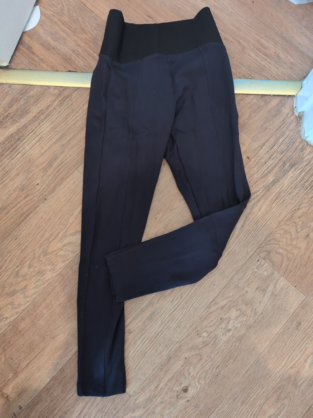 M&S Collection 8 Navy With Black Waistband Leggings