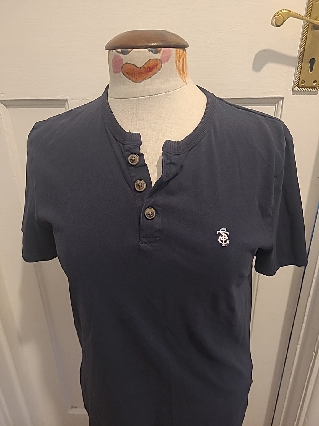 Mens St George By Duffer Size Small Black Short Sleeve Tshirt